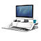 Sitz-Steh Workstation Fellowes Lotus™ DX, Monitorplattform & Tastaturablage, Ladestation & 2 x USB, höhenverstellbar, Microban®-Beschichtung, weiß
