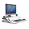 Sitz-Steh Workstation Lotus™ Stahl mit Microban-Beschichtung, weiß