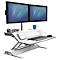 Sitz-Steh Workstation Lotus™ Stahl mit Microban-Beschichtung, weiß