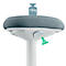 Sitz-/Stehhilfe Leitz Ergo Active, ergonomisch, höhenverstellbar, dreieckiger Komfortsitz, Schaumpolsterung, Tragegriff, bis 100 kg, hellgrau