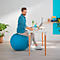 Sitzball Leitz Ergo Cosy, Stärkung der Rücken- und Rumpfmuskulatur, Stoffüberzug, ⌀ 650 mm, blau