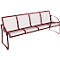 Sitzbank Augsburg, 4 Plätze, weinrot