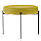 Sitzbank easyChair® by Paperflow GAIA, rund, desinfektionsmittelbeständiger Kunstlederbezug grün, 4-Fußgestell mattschwarz, B 575 x T 575 x H 455 mm
