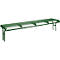 Sitzbank Essen, ohne Rückenlehne, Hockerbank, 4 Sitzplätze, zum Einbetonieren, moosgrün