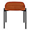 Sitzbank meet® by Paperflow GAIA, oval M, Stoffbezug rostfarben, 4-Fußgestell mattschwarz, B 790 x T 420 x H 455 mm