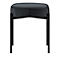 Sitzbank meet® by Paperflow GAIA, oval S, Samtbezug anthrazit, 4-Fußgestell mattschwarz, B 490 x T 380 x H 455 mm