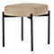 Sitzbank meet® by Paperflow GAIA, oval S, Stoffbezug elfenbeinfarben, 4-Fußgestell mattschwarz, B 490 x T 380 x H 455 mm