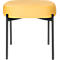 Sitzbank meet® by Paperflow GAIA, oval S, Stoffbezug safran, 4-Fußgestell mattschwarz, B 490 x T 380 x H 455 mm