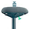 Sitzhocker Leitz Ergo Active, ergonomisch, höhenverstellbar, dreieckiger Komfortsitz, Schaumpolsterung, Tragegriff, bis 100 kg, dunkelgrau
