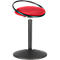Sitzhocker ROVO SOLO mit Ring, 3D-Gestrick, schwarz/rot