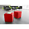 Sitzhocker Wall In, B 410 x T 410 mm, rot
