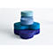 Sitzsystem TAPA Round I, Stoff, modular, mit Drehmechanismus, B 800 x H 620 mm, blau/blau