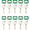 Sleutelhanger, 10 stuks, groen