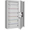 Sleutelkast SLE 120, voor wandmontage, 120 haken, zonder gleuf, deurscharnier rechts, elektronisch slot met batterijen, incl. verankeringsmateriaal, B 460 x D 130 x H 630 mm, plaatstaal, lichtgrijs RAL 7035