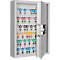 Sleutelkast SLE 120, voor wandmontage, 120 haken, zonder gleuf, deurscharnier rechts, elektronisch slot met batterijen, incl. verankeringsmateriaal, B 460 x D 130 x H 630 mm, plaatstaal, lichtgrijs RAL 7035