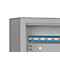 Sleutelkast SLE 80, voor wandmontage, 80 haken, zonder gleuf, deurscharnier rechts, elektronisch slot met batterijen, incl. verankeringsmateriaal, B 460 x D 130 x H 430 mm, plaatstaal, lichtgrijs RAL 7035