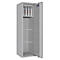 Sleutelkluis STC 1-128 Combi, klasse I volgens EN 1143-1, 128 haken, 6 ordners, 1 legbord, dubbelbaard slot, lichtgrijs RAL 7035