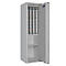 Sleutelkluis STC 1-448 Combi, klasse I volgens EN 1143-1, 448 haken, 3 ordners, 1 legbord, dubbelbaard slot, lichtgrijs RAL 7035
