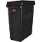 Black Slim Jim trash can. With handles, logo and Slim Jim lettering.