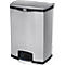 Slim Jim Step-ON pedaal-afvalbak, van rvs, 90 liter, zwart