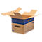 SmoothMove FastFold verhuisdoos, 37,5 L, 2-laags golfkarton, H 310 x B 327 x D 429 mm, 5 stuks, bruin