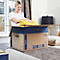 SmoothMove verhuisdoos FastFold extra groot, 127 L, 2-laags golfkarton, H 463 x B 480 x D 632 mm, 5 stuks, bruin