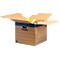 SmoothMove verhuisdoos FastFold groot, 85 L, 2-laags golfkarton, H 412 x B 480 x D 470 mm, 5 stuks, bruin