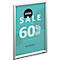 Snapframe Duurzaam, DIN A3, staand of liggend formaat, aluminium &amp; polystyreen, zilver