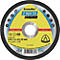 Ronde snijschijf, geel-zwart-grijs. Opschrift: Kronenflex, Z 960 TX, SPECIAL, 12200 1/min, 80 m/s, Klingspor.