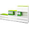 Sockel QUANDOS BOX, B 800 x T 440 x H 35 mm, alusilber