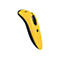 Gelb-schwarzer Barcodescanner. Oben Schriftzug, Anzeigeleuchten, runde Taste. Aufschrift: Socket Mobile.