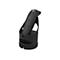 Schwarzer Barcode-Scanner mit Ladestation, Logo Socket Mobile.