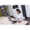 Socle pour PC portables Ergo-Q 260 BakkerElkhuizen, jusqu'à 15,6', 5 niveaux de réglage de la hauteur, avec porte-documents