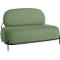 Sofa ADMIRAAL, look rétro, l. 1245 x P 710 x H 770 mm, vert