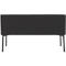 Sofa Leyform LIV, 2-Sitzer, rechteckig, B 1270 x T 620 x H 740 mm, mit Armlehnen & Gleitern, Stoffbezug, anthrazit