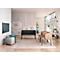 Sofa Leyform LIV, 2-Sitzer, rechteckig, B 1270 x T 620 x H 740 mm, mit Armlehnen & Gleitern, Stoffbezug, anthrazit