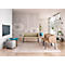 Sofa Leyform LIV, 2-zits, rechthoekig, B 1270 x D 620 x H 740 mm, met armleuningen &amp; glijders, stoffen bekleding, beige