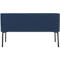 Sofa Leyform LIV, 2-zits, rechthoekig, B 1270 x D 620 x H 740 mm, met armleuningen &amp; glijders, stoffen bekleding, donkerblauw