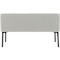 Sofa Leyform LIV, 2-zits, rechthoekig, B 1270 x D 620 x H 740 mm, met armleuningen &amp; glijders, stoffen bekleding, lichtgrijs