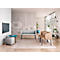Sofa Leyform LIV, 2-zits, rechthoekig, B 1270 x D 620 x H 740 mm, met armleuningen &amp; glijders, stoffen bekleding, lichtgrijs