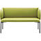 Sofa Leyform LIV, 2-zits, rechthoekig, B 1270 x D 620 x H 740 mm, met armleuningen &amp; glijders, stoffen bekleding, lichtgroen