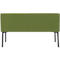 Sofa Leyform LIV, 2-zits, rechthoekig, B 1270 x D 620 x H 740 mm, met armleuningen &amp; glijders, stoffen bekleding, mosgroen