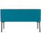 Sofa Leyform LIV, 2-zits, rechthoekig, B 1270 x D 620 x H 740 mm, met armleuningen &amp; glijders, stoffen bekleding, petrol