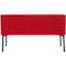 Sofa Leyform LIV, 2-zits, rechthoekig, B 1270 x D 620 x H 740 mm, met armleuningen &amp; glijders, stoffen bekleding, rood