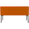 Sofa Leyform LIV, 2-zits, rechthoekig, B 1270 x D 620 x H 740 mm, met armleuningen &amp; glijders, stoffen bekleding, terracotta