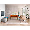 Sofa Leyform LIV, 2-zits, rechthoekig, B 1270 x D 620 x H 740 mm, met armleuningen &amp; glijders, stoffen bekleding, terracotta