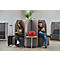 Soft-Seating-System BE SOFT, Sessel, ohne Tisch, m. Akustik-Panel, schwarz-grau
