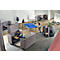 Soft-Seating-System BE SOFT, Sessel, ohne Tisch, m. Akustik-Panel, schwarz-grau