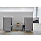 Soft-Seating-System BE SOFT, Sessel, ohne Tisch, m. Akustik-Panel, schwarz-grau