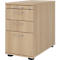 Sokkel Breno 13336, lade voor schrijfgerei en hangmappen, B 428 x D 800 x H 720-760 mm, spaanplaat, eiken